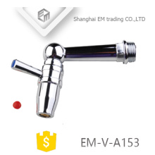 EM-V-A153 Elbow Chromed Plated Brass Manual Quick Open Water Bibcock Tap